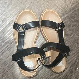Dolce Vita Black and Tan Sandals